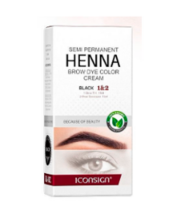 ICONSIGN HENNA PARA CEJAS CON REVELADOR 15+15 ML.
