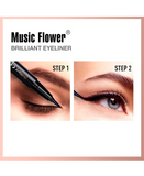 MUSIC FLOWER BRILLIANT EYELINER LIQUID PEN BLACK 24 HRS 0.8 ML.