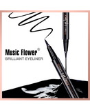 MUSIC FLOWER BRILLIANT EYELINER LIQUID PEN BLACK 24 HRS 0.8 ML.