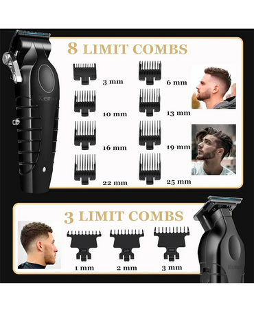 KEMEI COMBO EN ESTUCHE CLIPPER+TRIMMER+SHAVER KM-S9