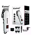 KEMEI MAQUINA CORTADOR INALAMBRICA BLANCA 809A
