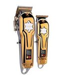 KEMEI ALL-METAL BARBER COMBO CLIPPER /TRIMMER KM-2011 GOLD