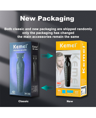 KEMEI TRIMMER MAQUINA NEGRA KM-2299