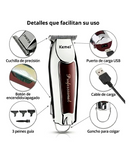 KEMEI TRIMMER INALAMBRICA PLATA CON VINO KM-9163