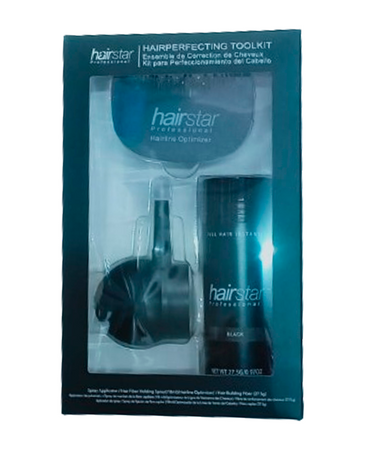 HAIR STAR POLVO FIBRAS CAPILARES CON BOMBA DISPERSORA TONO NEGRO
