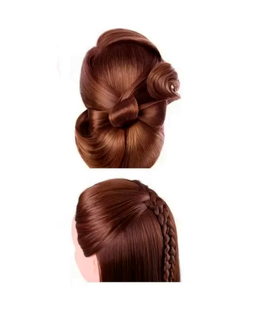 MAXCARE MANIQUI CON BASE 31"/ 80 CMS. CABELLO SINTETICO TONO RUBIO