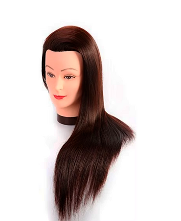 MAXCARE MANIQUI CON BASE 31"/ 80 CMS. CABELLO SINTETICO TONO RUBIO