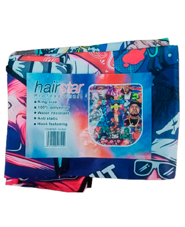 HAIRSTAR CUBRIDOR DE BARBERIA CANTANTES RAP 160X145 CMS N1342