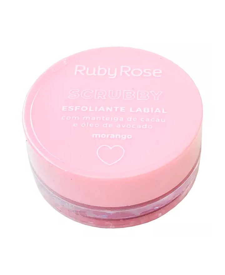RUBY ROSE SCRUBBY EXFOLIANTE LABIAL MORANGO/FRESA HB-8525
