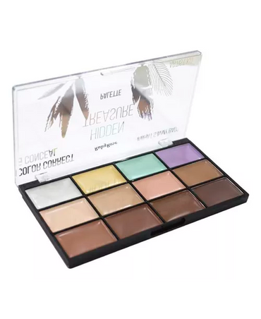 RUBY ROSE HIDEN TREASURE PALETA DE CORRECTORES 12 TONOS HB-8098