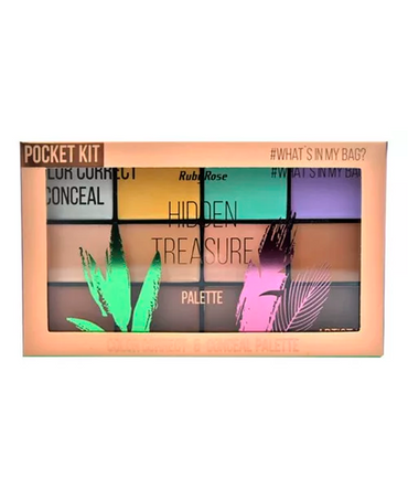 RUBY ROSE HIDEN TREASURE PALETA DE CORRECTORES 12 TONOS HB-8098