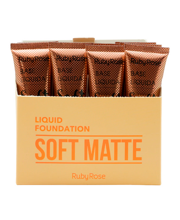 RUBY ROSE LIQUID FOUNDATION SOFT MATTE BEIGE HB-8050 BLISTER C/48