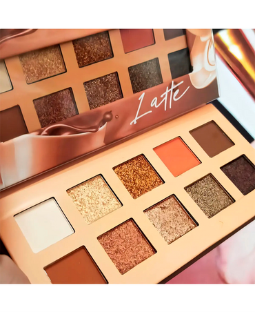 RUBY ROSE LATTE KIT 10 SOMBRAS 4 MATTE /6 METALICOS HB-1051