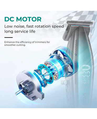 VGR TRIMMER NEGRO CON VERDE 9000 RPM V-992 - El Palacio De La Belleza