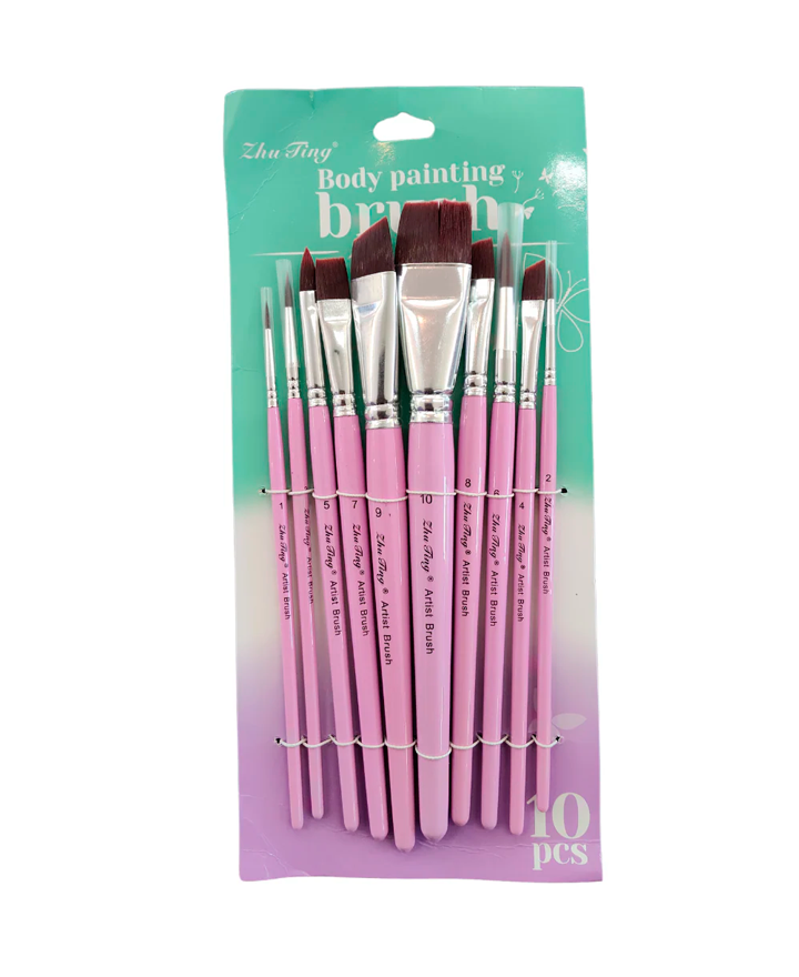 ZHU TING BODY PAINTING BRUSH C/10 PZAS HB138