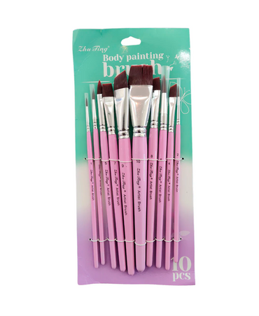 ZHU TING BODY PAINTING BRUSH C/10 PZAS HB138