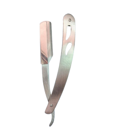 HAIR STAR RAZOR PORTANAVAJA METALICO PLATA CON 10 NAVAJA DORCO - El Palacio De La Belleza