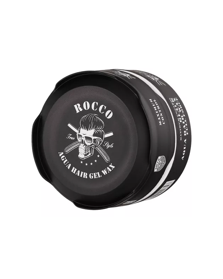ROCCO AQUA HAIR GEL WAX BLACK 150 ML.