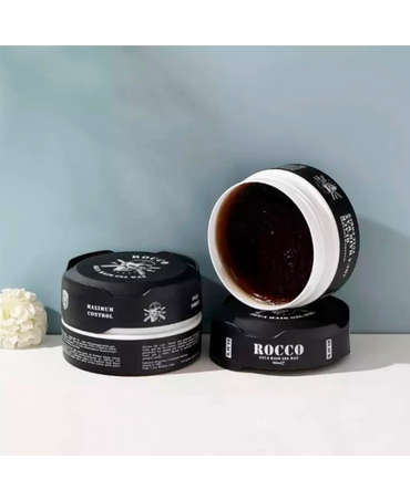 ROCCO AQUA HAIR GEL WAX BLACK 150 ML.