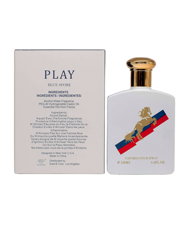 EBC PLAY BLUE SPORE EAU DE PARFUM SPRAY 100 ML. INSPIRED BY POLO BLUE