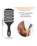 WET BRUSH PRO FLEX DRY PADDLE BLACK BWP831FLEXBKP
