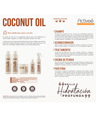 ACTIVEE COCONUT OIL SHAMPOO 16 OZ.