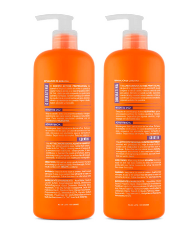 ACTIVEE DUO KERATIN SHAMPOO Y ACONDICIONADOR 32 OZ.