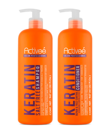 ACTIVEE DUO KERATIN SHAMPOO Y ACONDICIONADOR 32 OZ.
