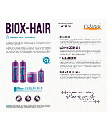 ACTIVEE BIOTIN+COLLAGEN CREMA PARA PEINAR 16 OZ.