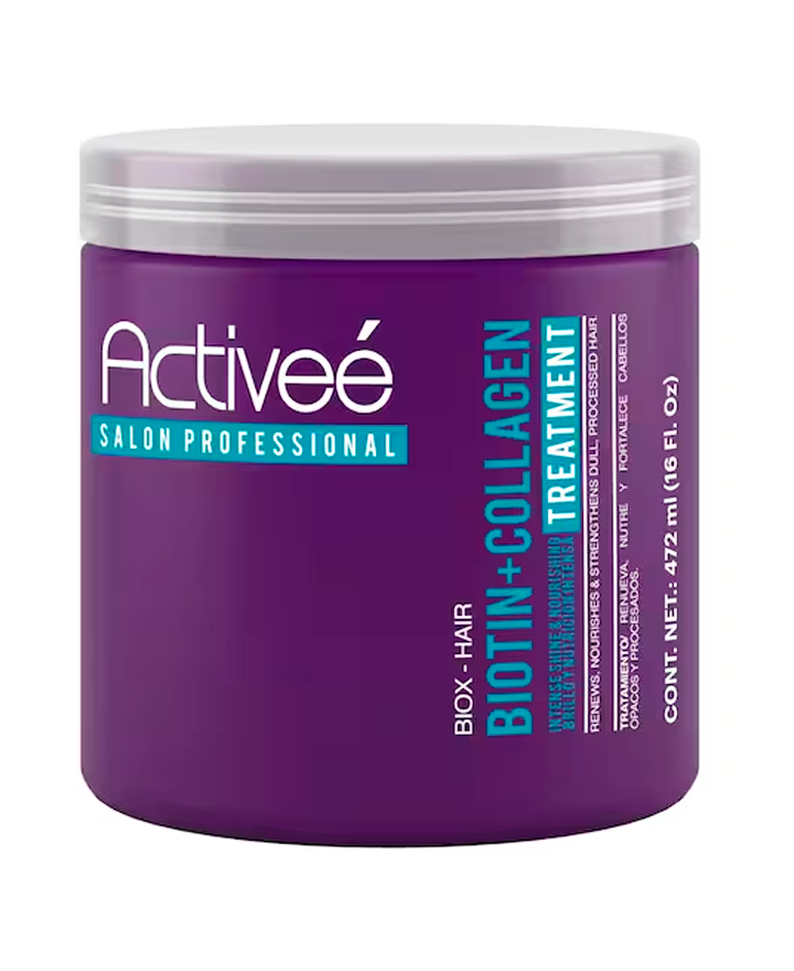 ACTIVEE BIOTIN+COLLAGEN TRATAMIENTO 16 OZ.