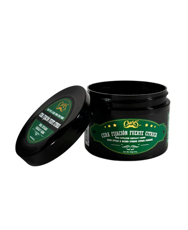 CHARLES CERA CITRICA BARBA Y CABELLO FIJACION FUERTE 226 GRS.
