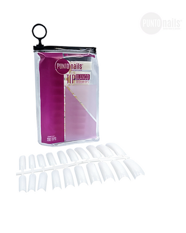PUNTO NAILS TIPS C/200 PZAS BLANCO
