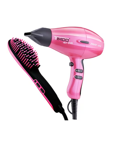 TIMCO MALETIN KIT-HOTPINK SECADORA+CEPILLO ELECTRICO