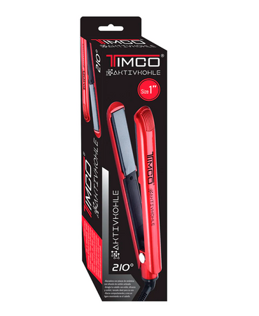 TIMCO PLANCHA PK-R AKTIVKOHLE ROJO/NEGRO