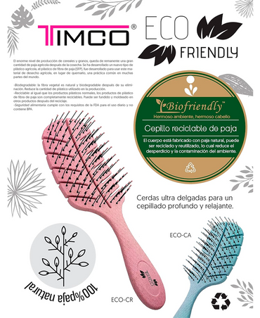 TIMCO CEPILLO ECOLOGICO DE PAJA AZUL ECO-CA