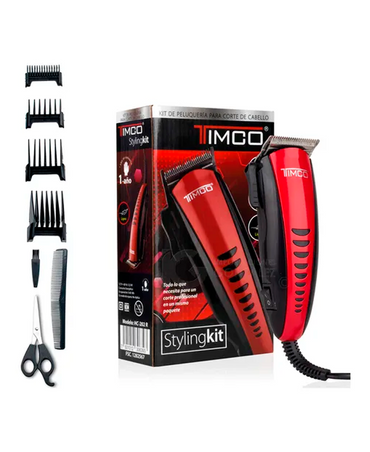 TIMCO KIT PELUQUERIA COLOR ROJO EN CAJA HC-202-R