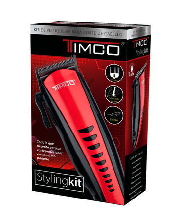 TIMCO KIT PELUQUERIA COLOR ROJO EN CAJA HC-202-R