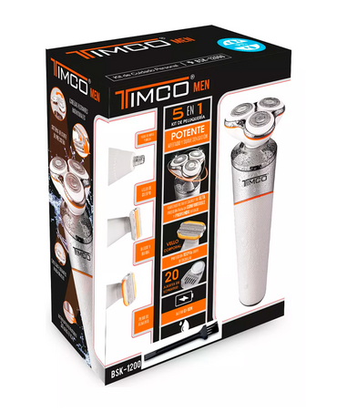 TIMCO MEN 5 EN 1 RASURADORA CONTRA AGUA BSK-12000