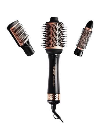 TIMCO 3X SHINE SYSTEM CEPILLO REDONDO DE AIRE 3 EN 1 AJ-819 900W COBRE