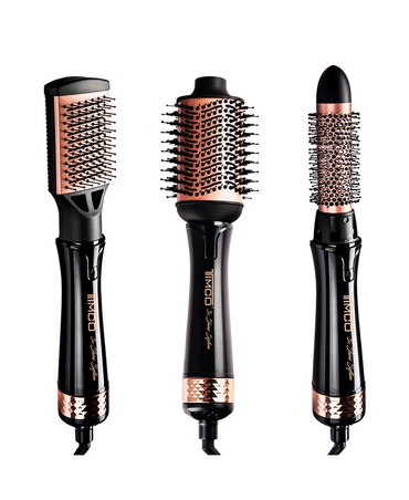 TIMCO 3X SHINE SYSTEM CEPILLO REDONDO DE AIRE 3 EN 1 AJ-819 900W COBRE