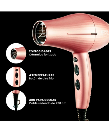 TIMCO KERATIN ROSE GOLD SECADORA CON CERAMICA SEF422