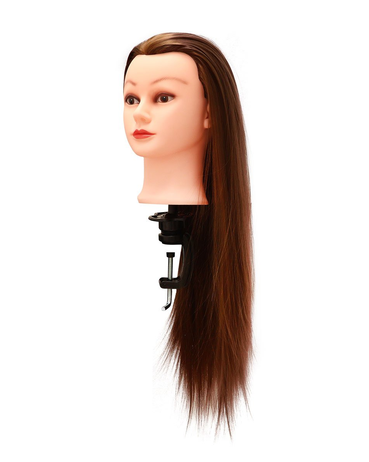 LETMEX MANIQUI CABELLO SINTETICO TONO CASTAÑO 24"