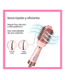 TIMCO CEPILLO SECADORA BARRIL DE CERAMICA Y KERATINA AJHB2007 ROSE GOLD