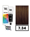 PROYOU PERMANENT COLOR 7.34 90 ML.