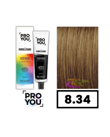 PROYOU PERMANENT COLOR 8.34 90 ML.