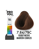 PROYOU PERMANENT COLOR 7.84 90 ML.