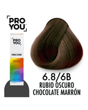 PROYOU PERMANENT COLOR 6.8 90 ML.