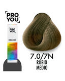 PROYOU PERMANENT COLOR 7.0 90 ML.