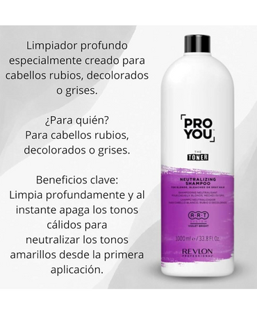 REVLON PROYOU THE TONER SHAMPOO 1000 ML.