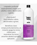 REVLON PROYOU THE TONER SHAMPOO 1000 ML.